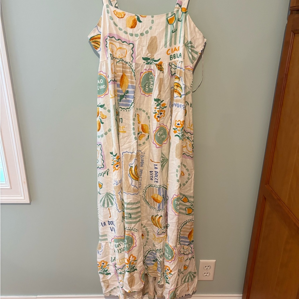 Colorful Printed Maxi Dress